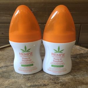 (2) Hempz Yuzu & Starfruit Salt Hair Spray, 3.4 oz Herbal Texturizing Mist